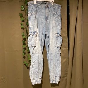 Blue Aeropostale Baggy Joggers with pockets